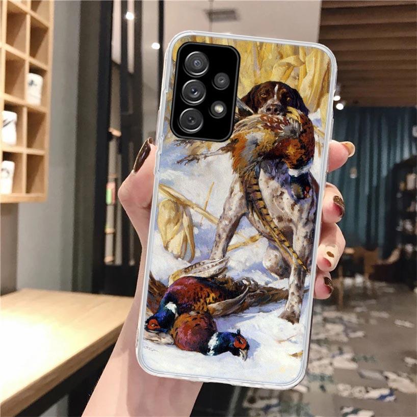 Чехол для телефона с изображением охотничьей собаки для Samsung Galaxy A55 A54 A52 A53 A16 A15 A14 A12 A13 A25 A24 A22 A23 A35 A34 A32 A33 A05S A04S