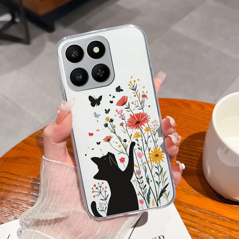 For Honor 400 Smart Phone Case Leisure Style Patterns Soft Silicone TPU Transparent Lightweight Cover For Honor400 Smart Bumper