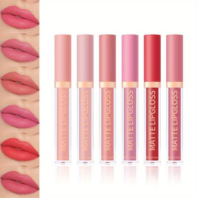 Увлажняющий сексуальный блеск для губ, бархатный матовый водостойкий, долговечный, не легко прилипает к чашкам, не выцветающий блеск для губ