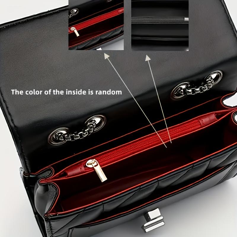 Классическая модная черная квадратная сумка-цепочка на плечо, минималистичная женская сумочка с клапаном под мышками и стеганым узором