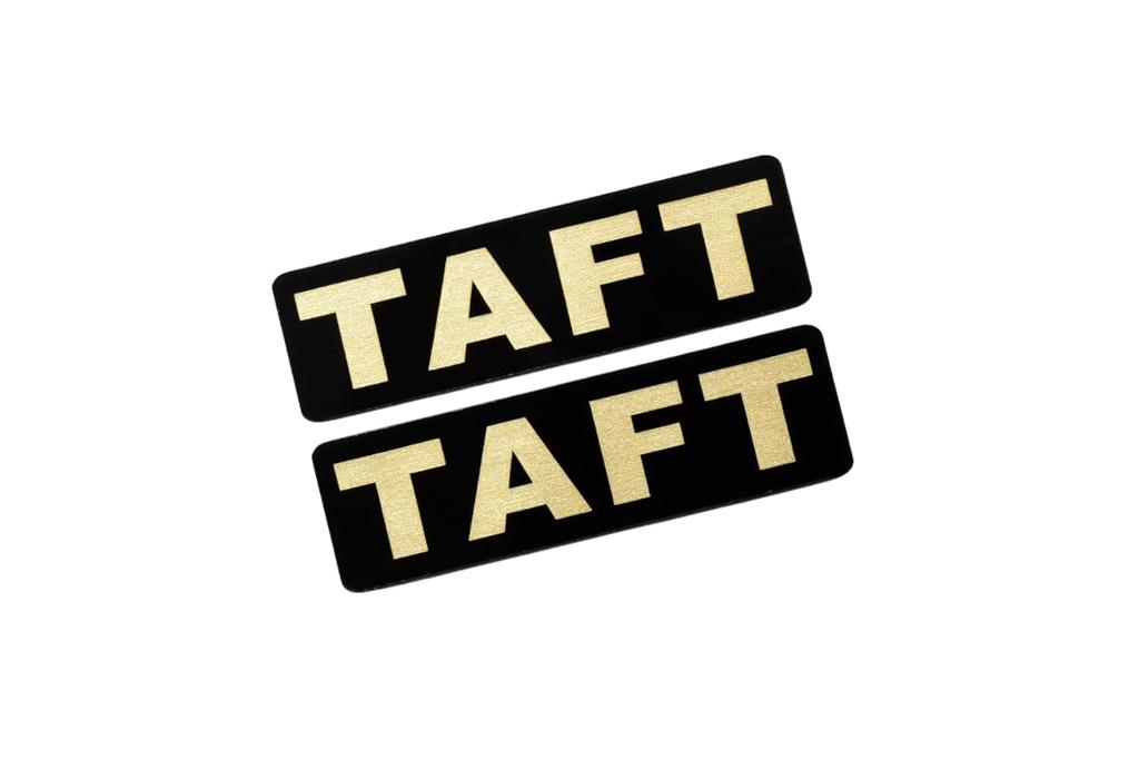 EEE-214-3 TAFT Black Gold Acrylic 2 Layer Sticker Daihatsu Taft Custom Early Period Late 2 Piece Set