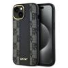 Dkny Dkhmp15Spcpvslk Iphone 15 / 14 / 136.1 Black Hardcase Leather Checkered Mono Pattern Magsafe