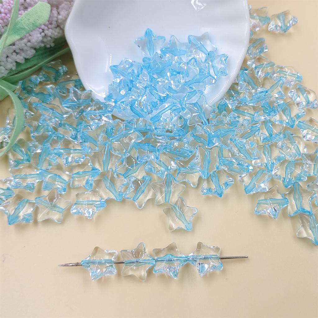 120 шт. бусины для изготовления бисера, ожерелья, браслета, изготовления ювелирных изделий, свободные бусины ручной работы, 13 мм, звезда, сделай сам, фурнитура, акрил