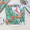 20pcs/Pac 33*33cm 2-Ply Disposable Party Napkin Floral Pattern