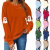Женские топы Женский свитшот с длинным рукавом Повседневный с круглым вырезом Свободного кроя Пуловер Флисовые топы