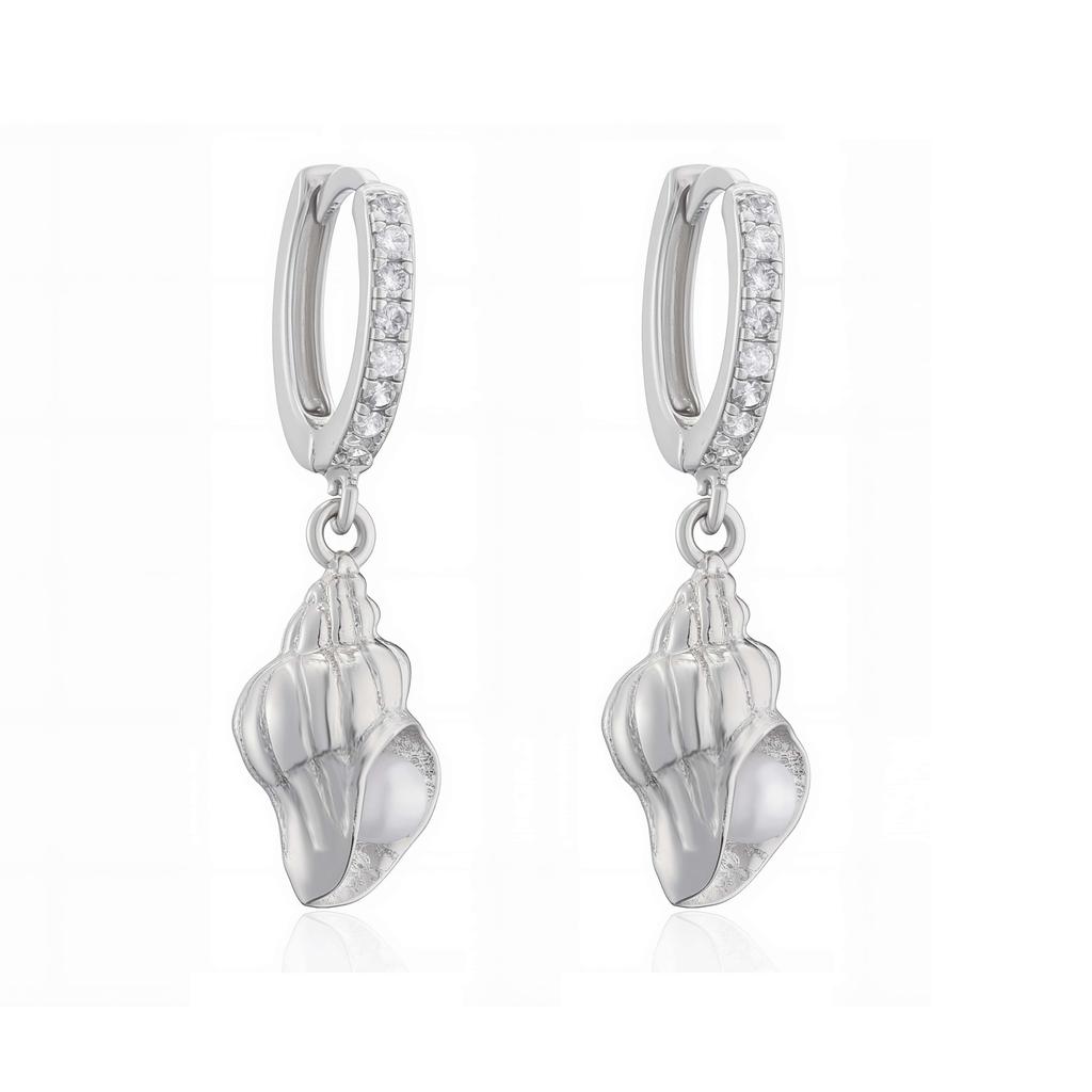 HECHENG, Conch Simulated Pearl Ring/Necklace/Earrings Ocean Series Jewellery Women's Sweet Holiday Style Accessories 1 Piece