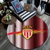 AS Monaco FC Round Area Rug,Carpet Rug for Living Room Bedroom Sofa Playroom Decor,Non-slip Floor Mat