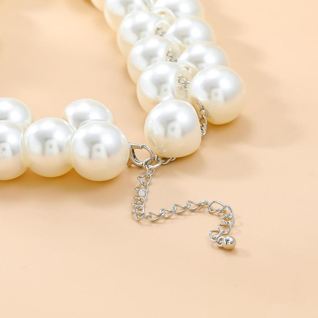 Элегантное ожерелье из крупного жемчуга: Европейский и американский стиль для леди