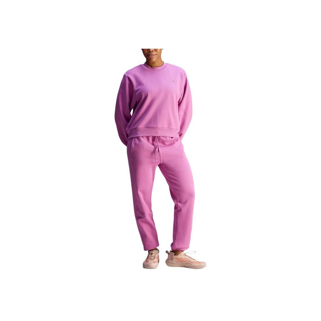 adidas X Коллаборация Stella McCartney Свитшот Обычные Джоггеры Модные Спортивные Штаны из Мягкого Трикотажа Женские Брюки Светло-Фиолетовый JD2709