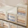 Foldable Steel Frame Storage Box Clear Window Clothes Storage Box Wardrobe Organizer  Thick Fabric