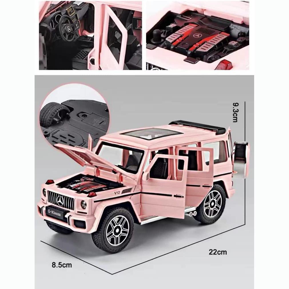 1:22 масштаба Benz G800, литая под давлением модель автомобиля из сплава, игрушечный автомобиль с откатным механизмом со светом и звуком для мальчиков и взрослых, подарок