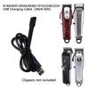 8148/8591/8504 Электрические машинки для стрижки волос Блок питания USB-кабель для зарядки Черный