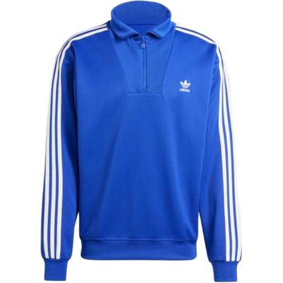 Adicolor Funnel Neck Track Top Striped Long Sleeve American Sweatshirt Men Tops Translucent-Blue IX5216