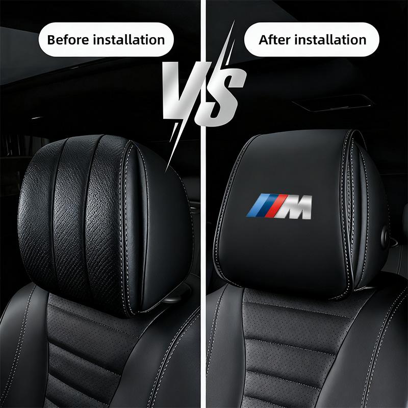 2Pcs Leather Car Seat Headrest Pillow Cover Protector For BMW X1 X2 X3 X5 X4 X6 X7 G30 G20 G32 G11 G12 F40 F30 F20 F10 F34 F07