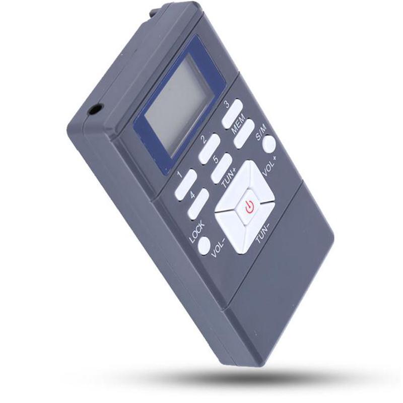 Портативное цифровое FM AM радио Мини карманный приемник Walkman Стерео с наушниками