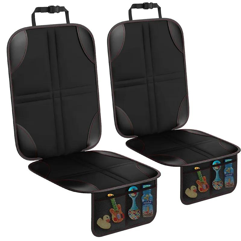 Universal Car Seat Protector for Child Baby Pet Waterproof Non-Slip Anti-Scratch Durable Auto Interior Cushion Cover with Pocket