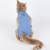 Cat Recovery Suit Breathable Kitten Onesie Bodysuit for Cats After Surgery Spay Abdominal Wounds Skin Diseases