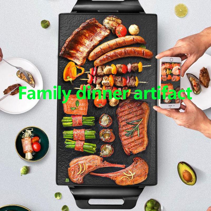 Электрический гриль 1800 Вт, сковорода с плоским дном, машина BBC, медицинская каменная духовка, формы для выпечки, кухонные принадлежности