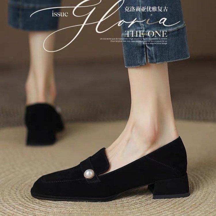 Повседневные мокасины женские на плоской подошве весна и осень мода роскошь дизайнер черный ленивый простой удобный неглубокий носок базовый стиль