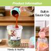 Carry Breakfast Cup Salad Cups Portable Yogurt Cereal Oatmeal Snacks Parfait Containers Salad Dressing Holders with Lid Forks