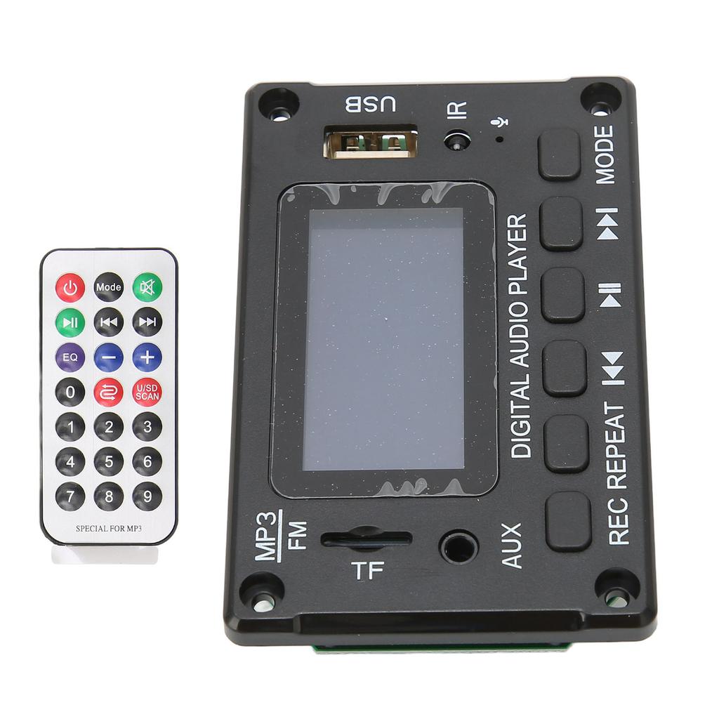 Плата декодирования Bluetooth с ЖК-экраном, многофункциональная автомобильная плата декодера MP3 для автомобиля