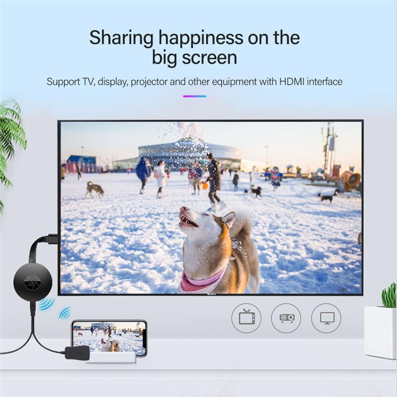 Беспроводной HD-адаптер, совместимый с HDMI, 1080P, донгл для дисплея, медиастриминг, видео
