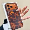 Цвет Черепаховый Янтарь Глянцевый Чехол для Телефона для iphone 17 Air 16 15 14 13 11 12 Pro Max 7 8 Plus X XS XR SE 2022 2020 16e Крышка
