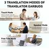 Переводчик на 144 языка Наушники-вкладыши Акценты Онлайн-перевод Наушники Устройство с поддержкой приложения Музыка Звонки Синхронный перевод Bluetooth 5.4
