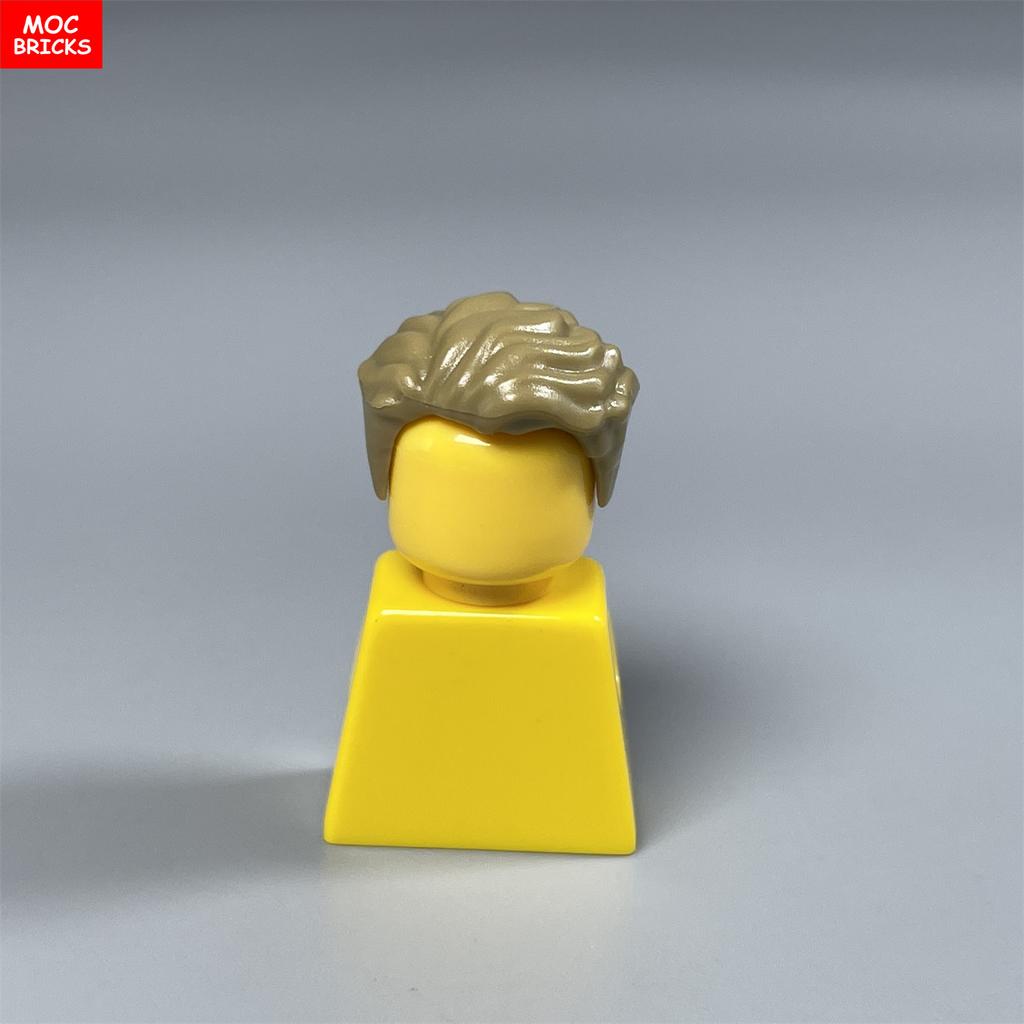 10 шт. Детали MOC Волосы Мальчика 1028 1115 4 см Тело Фигурки Носимое Коричневый Черный Совместимы с Строительными Блоками Основных Брендов