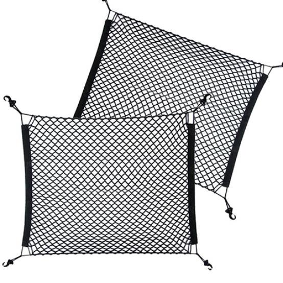 Задний грузовой органайзер в багажнике автомобиля, эластичный сетчатый сетчатый держатель с 4 крючками