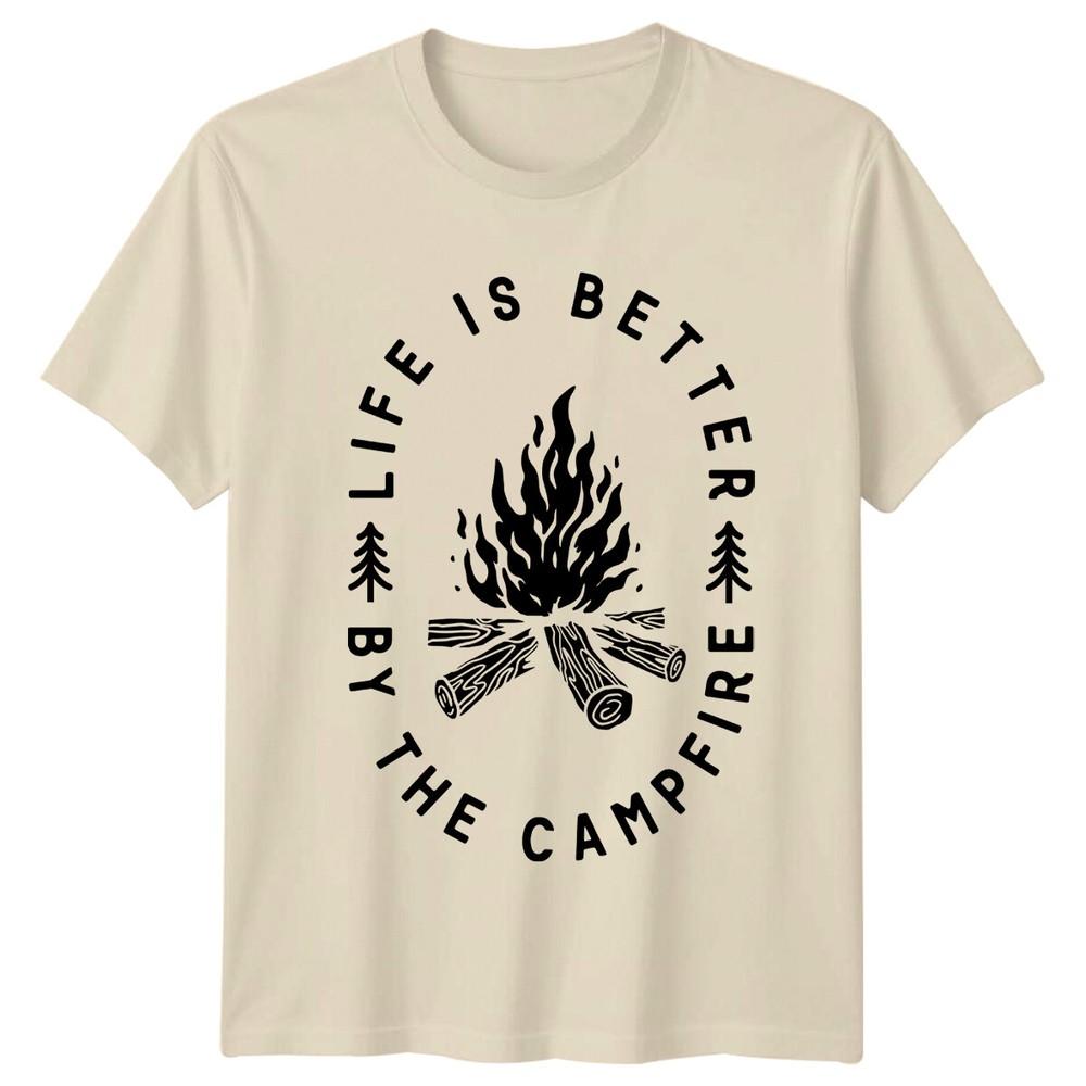 Life Is Better By The Campfire TShirt Camping Adventure Graphic a