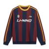 Li-Ning Sports Lifestyle Series Simple Letter Badge Print Striped Loose Round Neck Long Sleeve Sweatshirt Unisex Sweatshirt AWDVH87-2