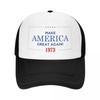 Classic Custom Years Birthday Old Gift Making America Great Since 1973 Trucker Hat Adjustable Baseball Cap Spring Snapback Caps