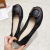 Spring Autumn Ballet Flats Women Boat Shoes Round Toe Flat Single Shoes Elegant Ladies Brand Soft Comfortable Plus Size 42 D157