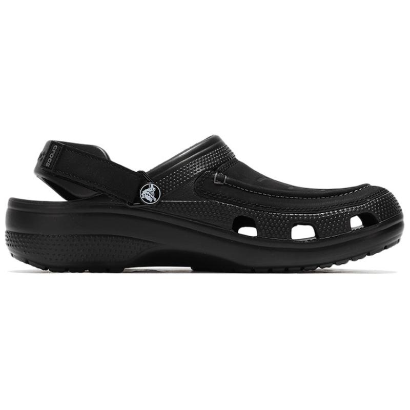 Crocs Классические клоги EVA с круглым носком, уютные, дышащие, пляжные сандалии, черные