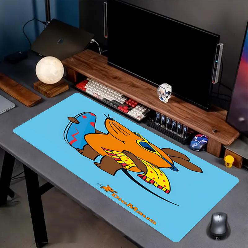 Die Maus Theme Mouse Pad, Non Slip Rubber Base, Multifunctional Office & Home Decor, Perfect for Workspace Personalization.