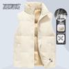 XueZhongFei Мужской зимний теплый пуховый жилет