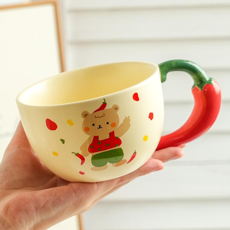 Милая и дорогая керамическая чашка с медведем, крышкой и ложкой, домашний офис, пара, чашка для воды, подарок девушке