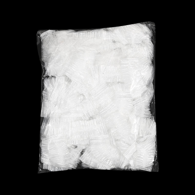 100 PCS Waterproof Earpack Plastic Wrap Disposable Hair Earmuff Dye Transparent Elastic Shower Hair Dye Protection Tool Ear Shield