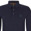 HUGO BOSS Polo Shirts Men's Blue Polo Collar Moderate Straight Fit 50472681-404