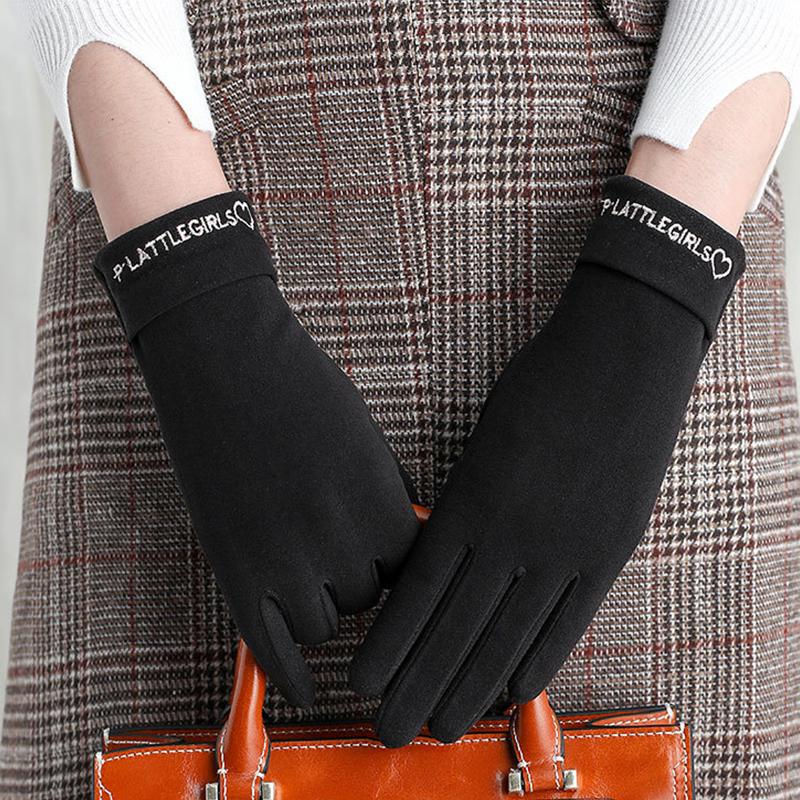 Теплые перчатки женские зимние бархатные уличные велосипедные спортивные перчатки для верховой езды утолщенные перчатки с сенсорным экраном