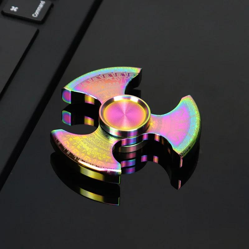 Нержавеющая Сталь EDC Игрушка-спиннер Светящаяся Снятие Стресса Волчок Наконечник Антистресс Гироскоп Декомпрессия Дети Девочка