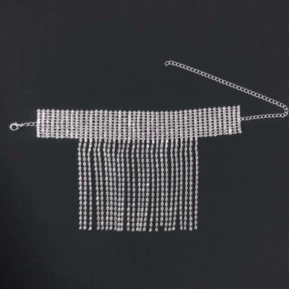 1 Pc Silver/Gold Rhinestone Anklet Shiny Rhinestone High Heels Anklet Women Leg Jewelry Accessory