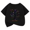 Vintage Butterfly with Tree Funny Design  Kids Childrens Tshirt Short Sleeve Boys Girls Summer Spring Casual Top Tee Shirt