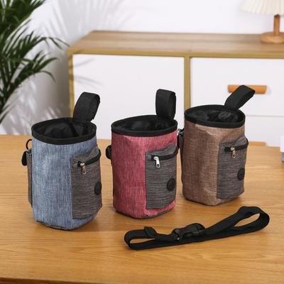 Сумка-пояс для дрессировки питомцев Hands-Free, много карманов, водонепроницаемая, держатель для пакетов для отходов, регулируемый ремень, контейнер для лакомств питомца, для ежедневных прогулок