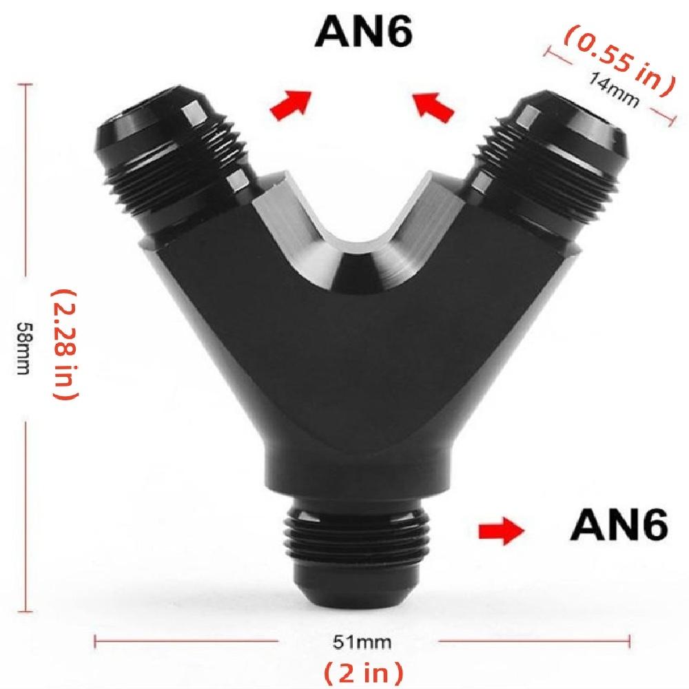 Автомобильный тройник-переходник Y-образного типа для масляной трубы, адаптер AN6/AN10, адаптер масляного охладителя 3 в 1