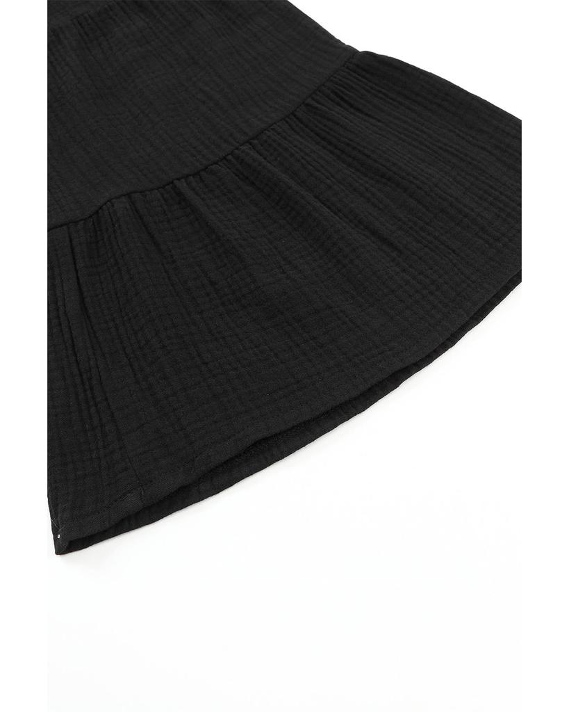 Azura Exchange Фактурные брюки-клеш с оборками