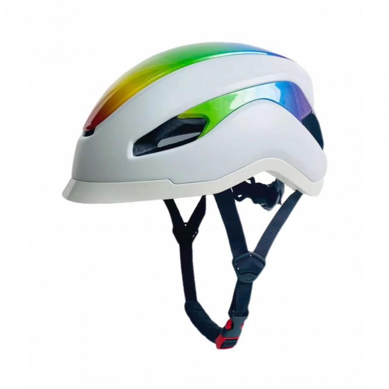 Smart Cycling Helmet With Bluetooth LED Warning Light PC Shell EPS Foam Adjustable Fit Adults