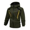 Men'S Loose Jacket Fashionable Multi Pocket Hooded Jacket