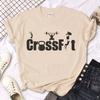 Unisex Crossfit Tshirt Women Anime Japanese Unisexga T Shirt Female Streetwear Clothes Short Sleeve Casual Tops Activewear T Shirts